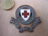 FREGIO DA BERRETTO CROCE ROSSA INGLESE WWI