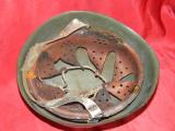 Raro elmetto italiano ww2 mod 33 con aereatore cupolare n.1