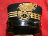RARISSIMO E SPETTAKOLARE BERRETTO A TUBO ITALIANO DEL 5Â°BERSAGLIERI DA CAPITANO N.23
