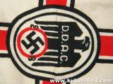stupenda nonche rara bandierina triangolare da mezzo tedesco ww2 dell'organizzazione D.D.A.C., n.2
