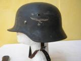 Splendido elmetto tedesco ww2 mod 35 luftwaffe doppia decal completissimo n.6512