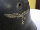 Splendido elmetto tedesco ww2 mod 35 luftwaffe doppia decal completissimo n.6512