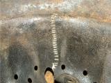 Ruspante elmetto tedesco ww2 mod 40 ss battledamage n.1