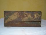 Raro contenitore metallico da mezzo tedesco ww2 camo tre colori marc 1944