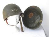 Fantastico elmetto americano ww2 ganci fissi compl,eto n.1942