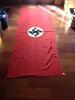 Grande bandierone nazista dello NSDAP da podio  misura cm 200 x 80  COD FRM3H
