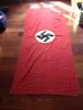 Grande bandierone nazista dello NSDAP da podio  misura cm 200 x 80  COD FRM3H