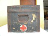 Dal blocco rarissima cassa tedesca ww2 da uff.le medico completa n.3334