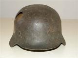 Ruspante elmetto tedesco ww2 mod 40 ss battledamage n.1