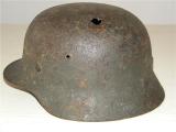 Ruspante elmetto tedesco ww2 mod 40 ss battledamage n.1