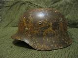 Intokkato elmetto tedesco ww2 m35 DD Dak sud front n096