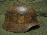 Intokkato elmetto tedesco ww2 m35 DD Dak sud front n096