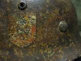 Intokkato elmetto tedesco ww2 m35 DD Dak sud front n096