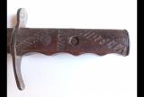 Sublime pugnale fascista mod 35 M.V.S.N. di primo tipo da truppa con manico inciso cod marincis