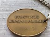 Ultrarara  ORIGINALE Piastrina Di Riconoscimento Della Polizia Criminale KRIPO (KRIMINALPOLIZEI) periodo nazista cod kripo