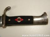 Bel pugnaletto tedesco ww2 della Hitler Jugend con motto sulla lama n.51