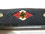 Bel pugnaletto tedesco ww2 della Hitler Jugend con motto sulla lama n.51