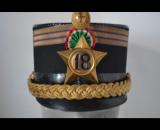 Splendido kepi italiano periodo  umbertino da ufficiale di artiglieria treno (capitano) cod kepum