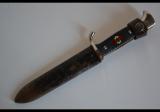 Splendido Raro coltello tedesco della gioventu 'Hitleriana di secondo tipo produttore Gustav C.Spitzer Solingen (RZM M7 / 80) con la data del 1939 cod spit39