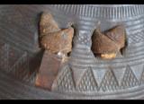 Splendido scudo abissino in pelle di ippopotamo preda bellica italiana della guerra coloniale inizio XIX secolo cod scud2