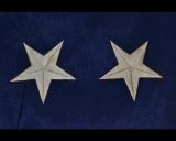 Rarissima bandiera americana a 48 stelle in seta con frangia dorata reggimentale? cod usaflag