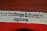 Spettacolare bandiera tedesca  KRIEGSFLAGGE seconda guerra mondiale da combattimento misura m  1,00 x 1,70 produttore Ausburger Kattunfabrik di Ausburg cod ausb