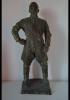 Rarissima grande statua fascista del Duce Benito Mussolini a firma Griselli in bronzo altezza 65 cm cod dux65