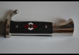 Rarissimo coltello nazista della Hitlerjugend Fahrtenmesser di  secondo modello  con codice  RZM M7 / 13, Arthur Schüttelhofer & Co. di Solingen-Wald. cod ASC