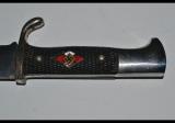 Splendida fascia da braccio e pugnale con motto della Hitler jugend appartenuti allo stesso milite cod hjarmband