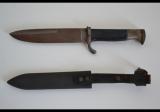 Rarissimo coltello nazista della Hitlerjugend Fahrtenmesser di secondo modello con codice RZM M7 / 13, Arthur Schüttelhofer & Co. di Solingen-Wald. cod ippo