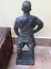 Rarissima grande statua fascista del Duce Benito Mussolini a firma Griselli in bronzo altezza 65 cm cod dux65