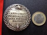Rarissimo grande distintivo CAMPIONATI INTERNAZIONALI DI SCI Gara pattuglie militari Cortina d'Ampezzo 1941 cod sci1